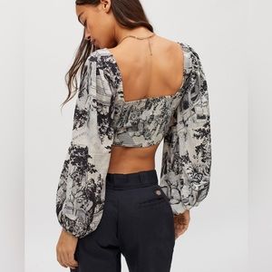 UO Maddie Cropped Bustier Top